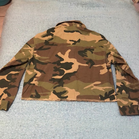 Forever 21 casual jacket olive brown size small - Picture 2 of 3